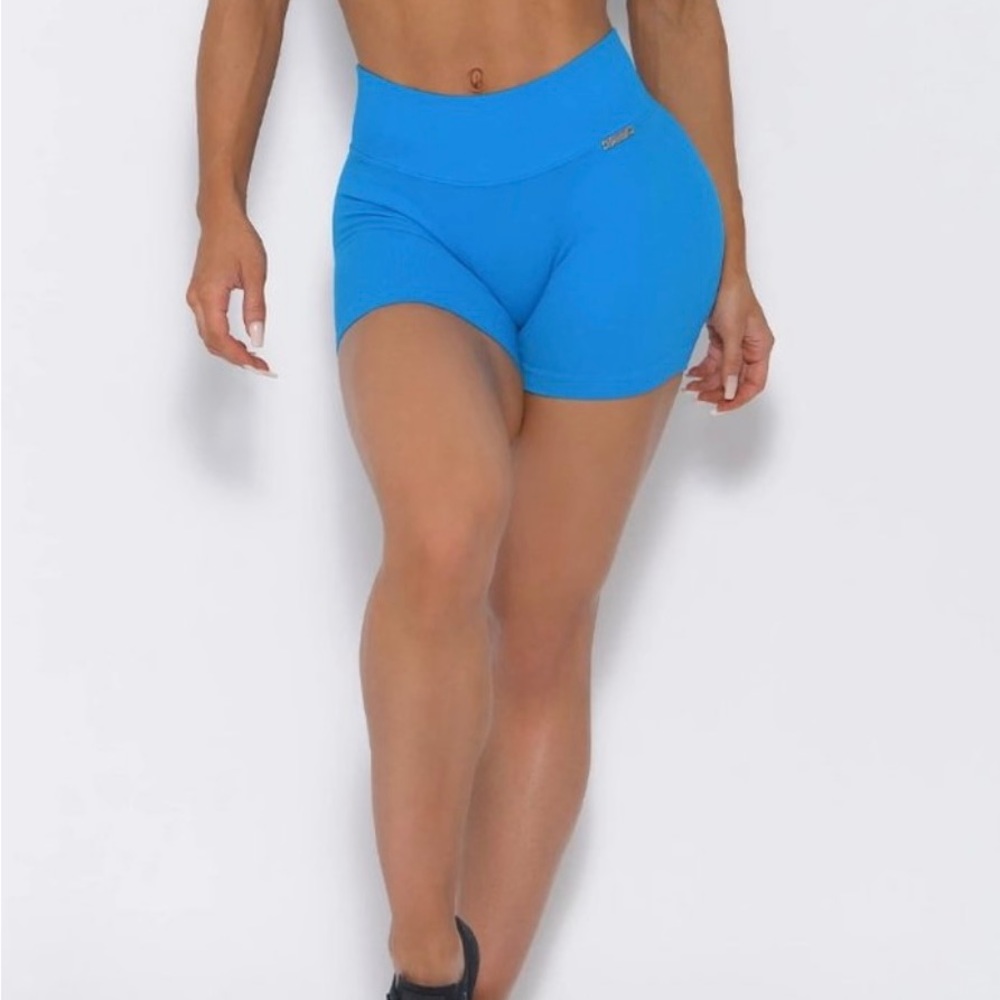 Bombshell Sportswear Inspired Seamless Shorts - S / Electric Blue